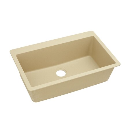 Elkay Quartz Classic 33 X 20-7/8 X 9-7/16 Single Bowl Top Mount Sink Sand ELGR13322SD0